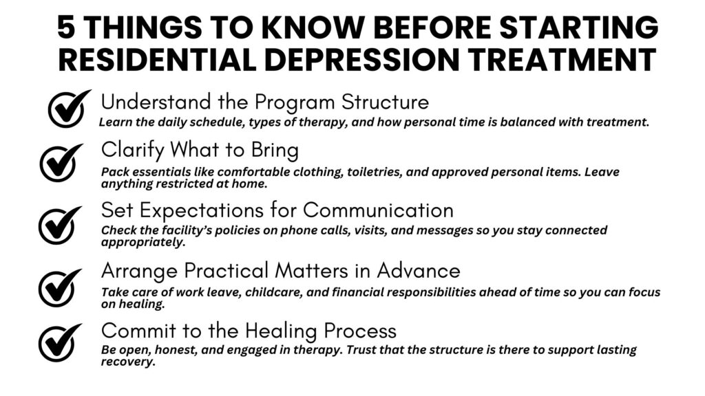 5 things to know before starting residential depression treatment